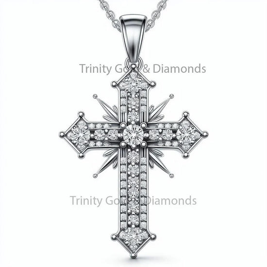 50mm Big Cross Pendant for Men • Cross Pendant-Necklace for Men&