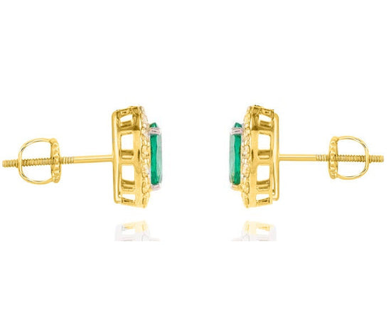 EMERALD STUD EARRINGS ,emerald earrings,minimal earrings, earrings,everyday earring, green earrings,emerald green,Wedding Earrings