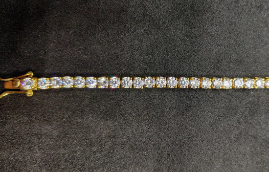 MOISSANITE CLASSIC BRACELET, moissanite bracelet, moissanite tennis bracelet, diamond moissanite bracelet, Sterling Silver Diamond Bracelet