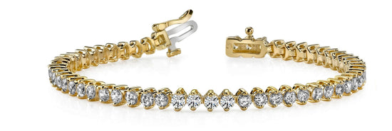 5.0CT Moissanite Diamond Tennis Bracelet, Two Prong Setted Diamond Tennis Bracelet, Classic Tennis Bracelet, Perfect Gift For Women