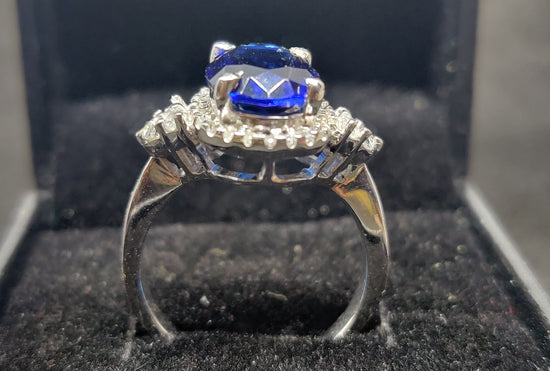 3.50 CT Oval Sapphire Diamond Engagement Ring, Anniversary Gift/Bridal Jewelry/Engagemet Ring/Wedding Promise Ring/On Sell Ring Gift for Her