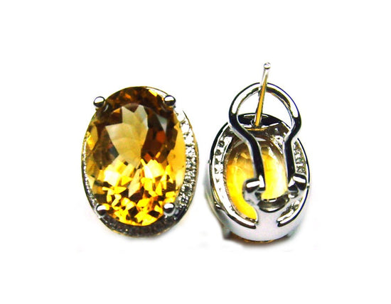 3.0 CARAT LARGE OVAL Daimond Stud Earrings With 10kt Gold Over 925 Silver, Stud earrings For Women, Stud Earrings For Women, Valentine Gift
