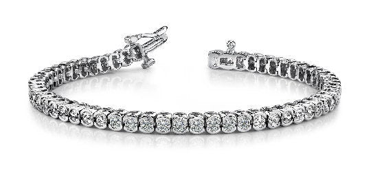 5.00CT Moissanite Tennis Bracelet, Diamond Bracelet For Women&