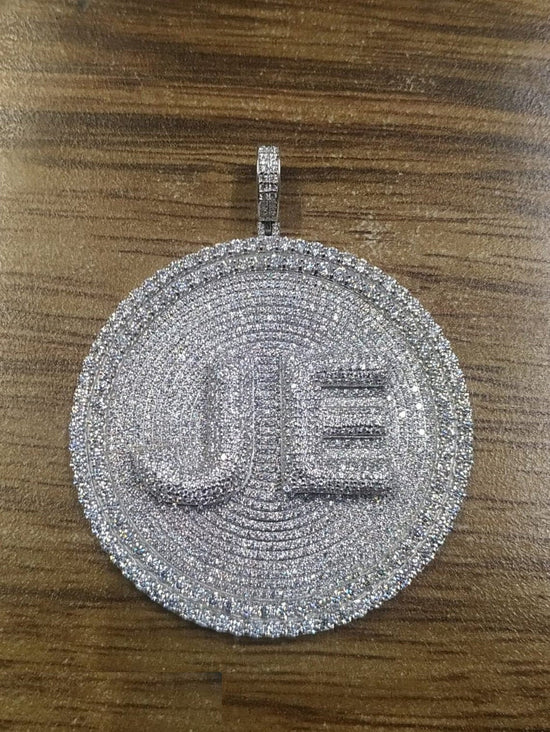 CUSTOM MADE Hip Hop Pendant, Moissanit,CZ Diamonds Hip Hop Pendant, Sterling Silver Pendants, Customize Jewelry, Hip Hop Jewelry