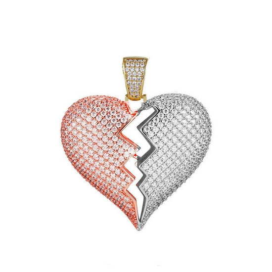 MOISSANITE HEART NECKLACE, 3.0CT Moissanite Diamond Pendnat Necklace, Heart Necklace , Valentine Day Gifts for Her, Sterling Silver Heart