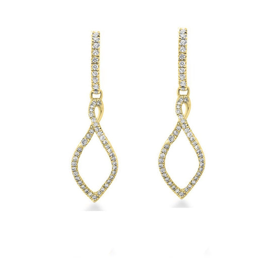 Moissanite And Diamond Earrings, Dangle & Drop Earrings, Engagement Wedding Earrings, 925 Sterling Silver, 14k White Gold Plated, Gift