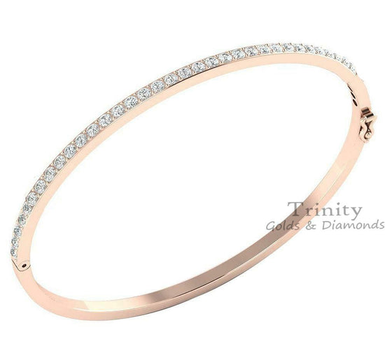 3CT Diamond Bangle Bracelet, 14k Yellow Gold Plated, Handmade Bangle Bracelet, Diamond jewellery, Moissanite Bangle Bracelet, Gift For Her