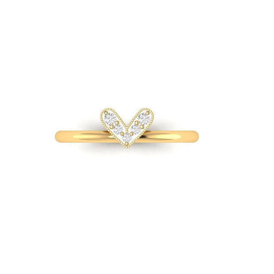 Heart Shape Diamond Ring • Moissanite Women&