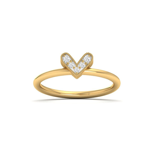 Heart Shape Diamond Ring • Moissanite Women&
