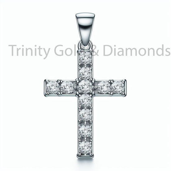Classic Cross Pendant • Diamond Cross Pendant Necklace • Perfect Gift • Custom Hip Hop Pendant • Religious Jewelry