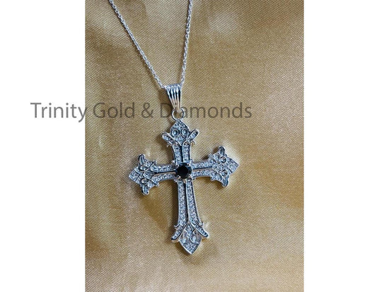 Big Cross Pendant for Men • Antique Cross Pendant-Necklace for Men&