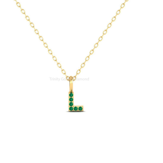 L Initial Amethyst Pendant, Initial Pendant, L Letter Necklace, Gift for Bridesmaids, Birthstone Pendant, Gift For Friend, Handmade Pendant