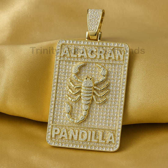 Alacran Pandilla Scorpion Pendant Necklace, Iced Out Urban Jewelry, Bold Gang-Inspired Statement Gift for Him