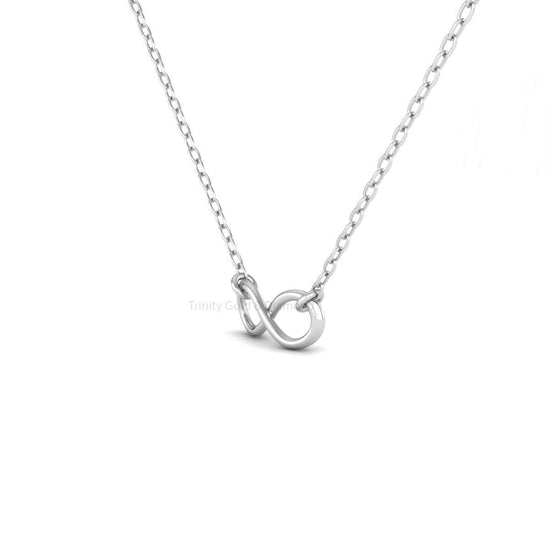 Silver Infinity Necklace for Women, Infinity Necklace, Infinity Pendant, Charm Necklace, Birthday Gift, Tiny Necklace, Minimalist Necklace