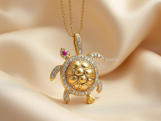 Turtle Pendant Necklace • Ocean Animal Jewelry for Her • Sea Life Beach Charm • Nautical Turtle Gift • Coastal Sea Jewelry Women