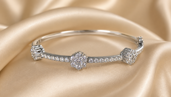 ADJUSTABLE 3.00 Ct ROUND Cut MOISSANITE Diamond Bolo Bracelet, Gifts for Women, Mom Gift  Anniversary Gift, Gift For Her, Mother&