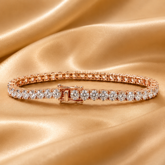 Tennis Bracelet For Women • Moissanite Diamond Bracelet for Women • Link Bracelet • Moissanite Diamond Bracelet Gift for Women • Size-6-12In