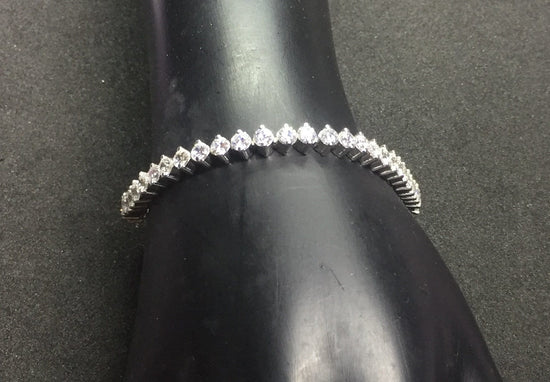MOISSANITE DIAMOND TENNIS Bracelet Round Cut Two Prong Setted Tennis Bracelet With 14kt Gold Over Silver, Tennis Bracelet, diamond bracelet