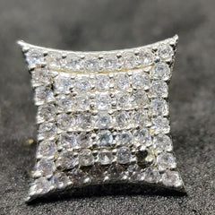 1.0 Carat Diamond Square Stud Earrings, Pave Studs, Diamond Jewelry Gift for Her, Square Stud Earrings, Diamond Stud Earrings,Valentine