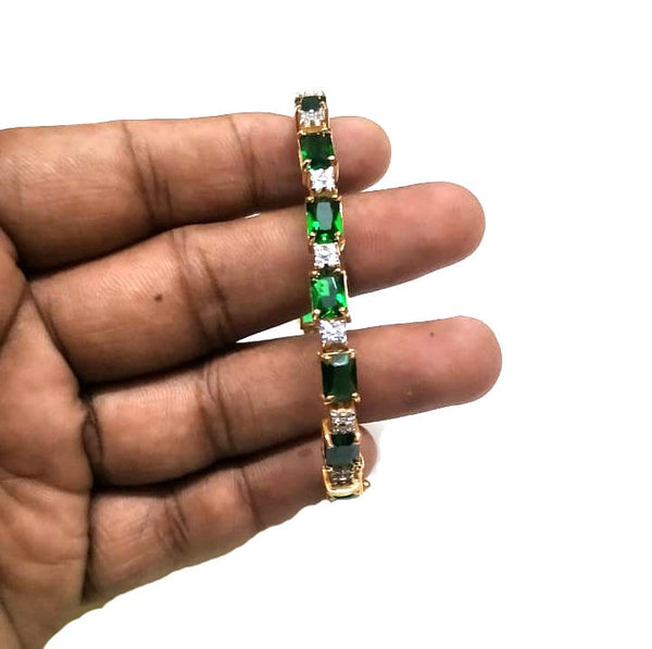 Emerald Cut Tennis Bracelet For Women •  Moissanite and Emerald Diamond Tennis Bracelets Perfect Anniversary Gift for Women • Size-5-10US