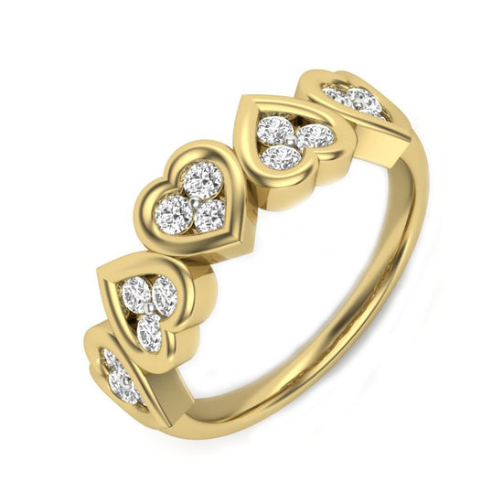 Moissanite Heart Ring, 2.0CT Small Heart Shape Ring, Heart Wedding Band, Sterling Silver Ring For Women, Perfect Gift for Her