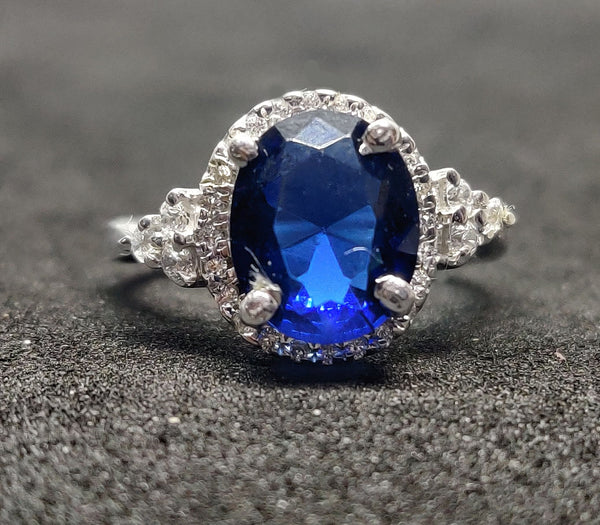 3.50 CT Oval Sapphire Diamond Engagement Ring, Anniversary Gift/Bridal Jewelry/Engagemet Ring/Wedding Promise Ring/On Sell Ring Gift for Her
