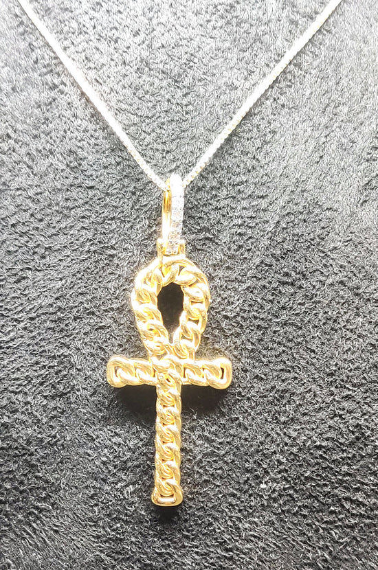STERLING SILVER CROSS Pendant, Cross Pendant, 14kt Sterling Silver, Charm Pendant , Pendant For Women, Unique, Valentine  Gift For Her