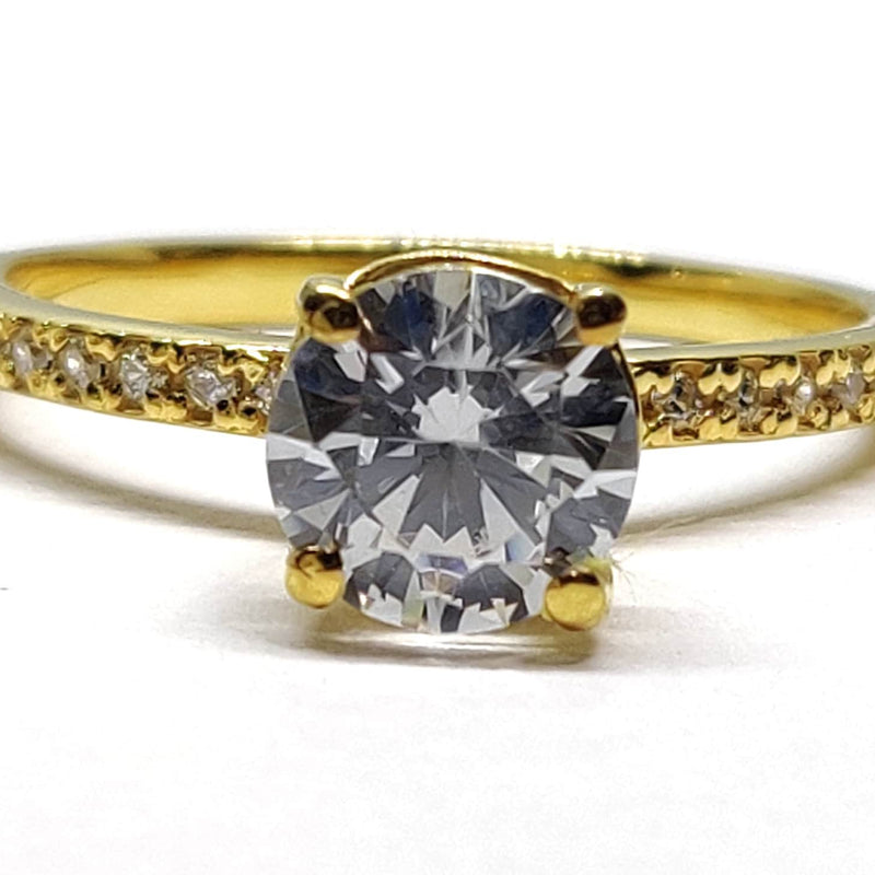 2Ct Moissanite Ring, Round Brilliant Cut Wedding Ring, Stimulant Diamond Ring, Round Solitaire Ring, Pave Set Diamond Ring, CZ Diamond Ring