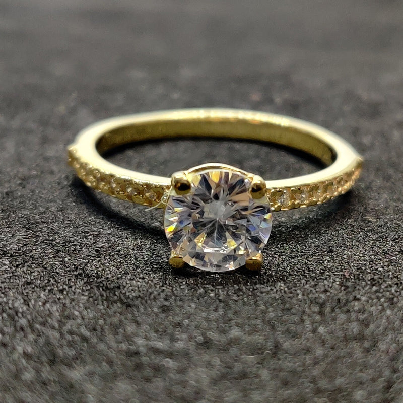 2Ct Moissanite Ring, Round Brilliant Cut Wedding Ring, Stimulant Diamond Ring, Round Solitaire Ring, Pave Set Diamond Ring, CZ Diamond Ring