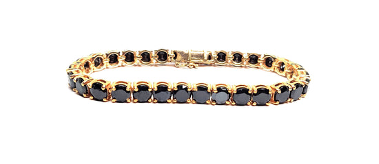 7.0 CARAT BLACK DIAMOND Women Tennis Bracelet In 925 Sterlingh Silver, Women Bracelet, Diamond Bracelets,Tennis Bracelet,Mother’s Day Gifts