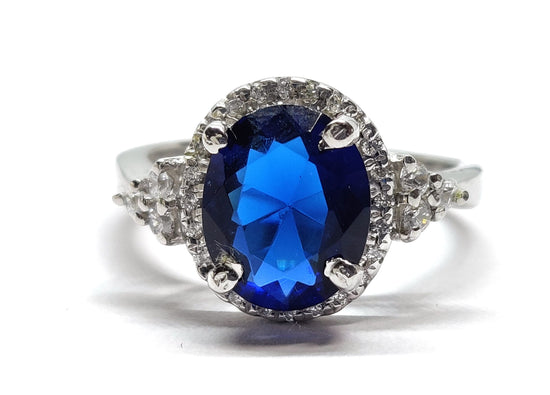 3.50 CT Oval Sapphire Diamond Engagement Ring, Anniversary Gift/Bridal Jewelry/Engagemet Ring/Wedding Promise Ring/On Sell Ring Gift for Her