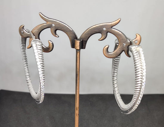 Handmade Sterling silver Hoop Earrings, Big Handmade Hoop Earrings, Wedding Handmade Hoops Earrings, Wedding anniversary Hoop Earrings, gift
