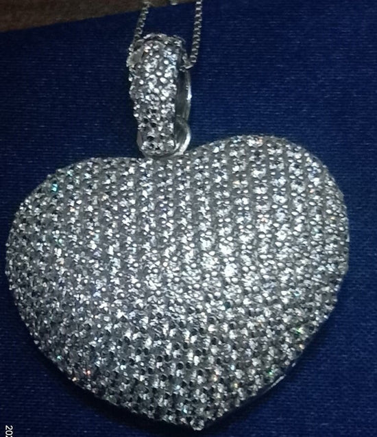 4 Ct Moissanite Diamond Pendant, 925 Sterling Silver, Handmade Pendant, Engagement Women&