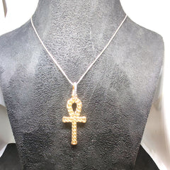 STERLING SILVER CROSS Pendant, Cross Pendant, 14kt Sterling Silver, Charm Pendant , Pendant For Women, Unique, Valentine  Gift For Her