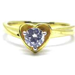 1.0 Carat Heart Shape Ring In Sterling Silver, Diamond Ring, Silver Diamond Ring, Gift For Her, Wedding Gift,Rings, Sterling silver Ring