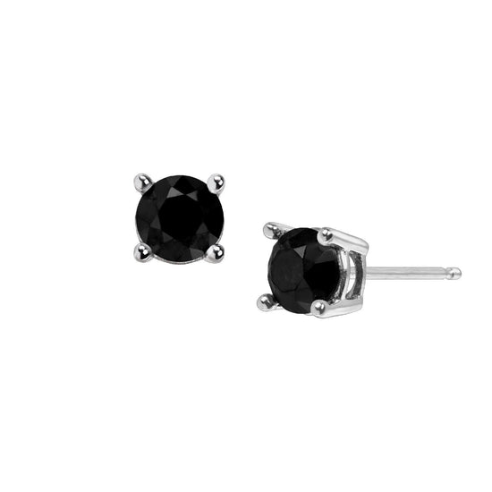 2 Ct Black Diamond Stud Earrings, Women Diamond Earrings, Men Earrings, in 14K White Gold Over Classic Earrings, Everyday Earrings, Gifts