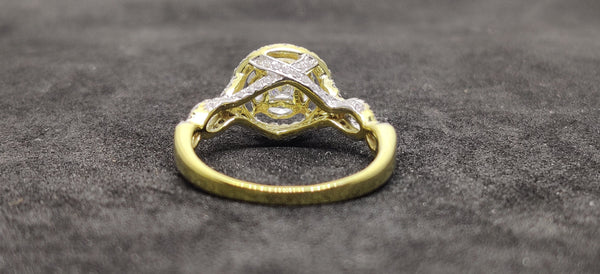 1.50 Carat Marquise and Round Shape diamonds Ring , Sterling Silver Ring, Diamond Ring, CZ Diamonds Ring, Gift For Her