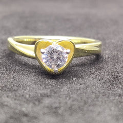 1.0 Carat Heart Shape Ring In Sterling Silver, Diamond Ring, Silver Diamond Ring, Gift For Her, Wedding Gift,Rings, Sterling silver Ring