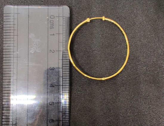 SIMPLE HANDMADE HOOP Earrings In Sterling Silver 925,Gift for Her,Handmade Hoop Eariings,14k Gold Plated Over Earring,Valentine Gift Jewelry