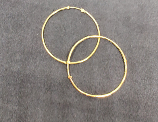 SIMPLE HANDMADE HOOP Earrings In Sterling Silver 925,Gift for Her,Handmade Hoop Eariings,14k Gold Plated Over Earring,Valentine Gift Jewelry