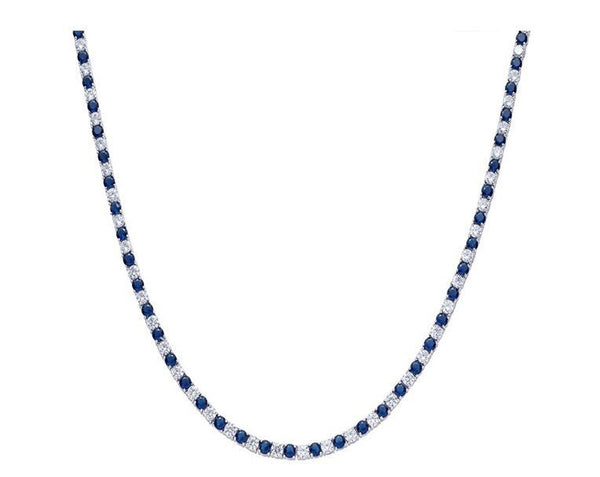 Emerald Tennis Necklace • Classic Four-Prong Gemstone and Moissanite Necklace • Birthstone Jewelry • Perfect Gift