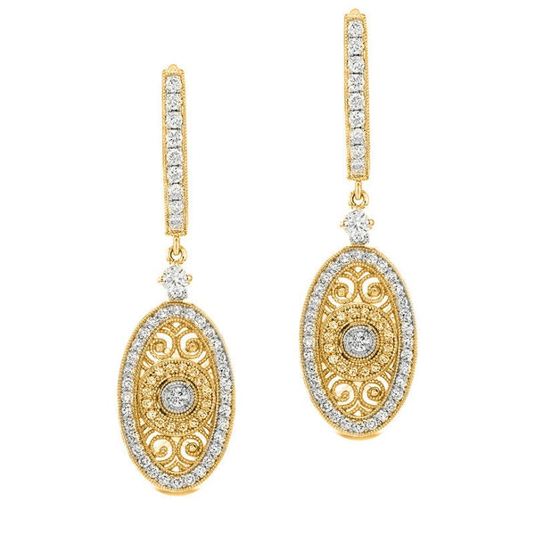 Moissanite Dangle & Drop Earrings in 925 Sterling Silver • Diamond Wedding Earrings • Perfect Gift for Women