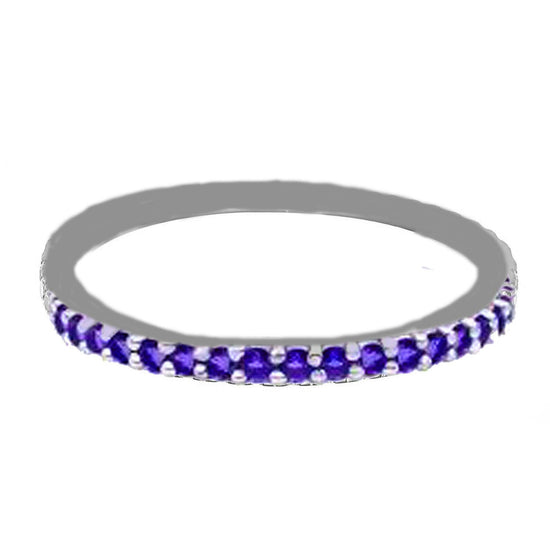 Anniversary Rings, Stacking Sapphire ring, Blue Sapphire Ring, Sapphire Band Ring, Sapphire Half Eternity Wedding Band, Eternity Ring