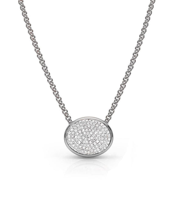 14KT ROSE GOLD Finish Moissanite Sterling Silver Pendant- Statement Necklace,Diamond Pendant Necklace,Pave Diamonds Necklace,Wedding Gifts