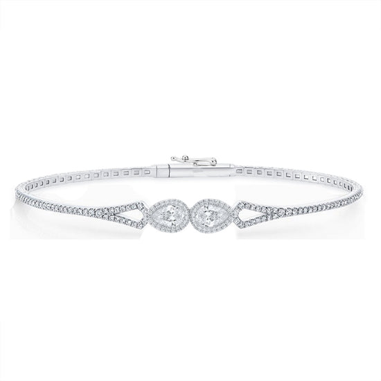 Silver Tennis Bracelet, Sterling Silver Tennis Bracelet for Women,Silver Tennis Bracelet, Moissanite Diamond Tennis Bracelrt For Her, Gifts