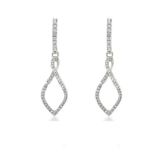 Real Moissanite Drop Earrings, Diamond Earrings, Wedding Earrings/Sterling Silver Earrings
