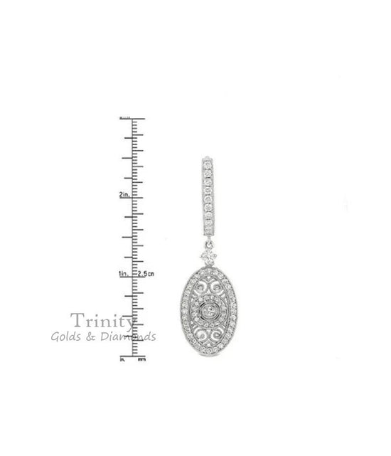 MOISSANITE ENGAGEMENT EARINGS,Diamond Earrings Dangle,Dangle & Drop Earrings, Wedding Earrings,