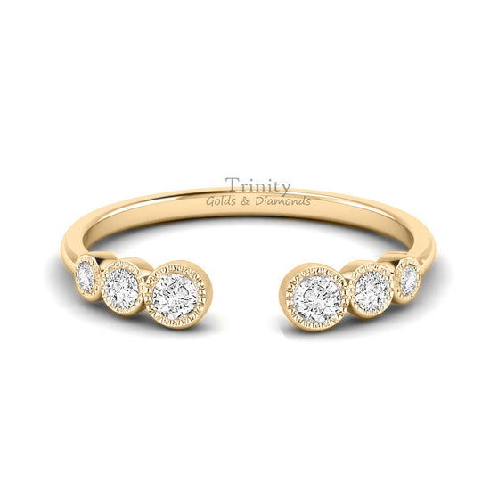 Yellow Gold Plated Sterling Silver Ring, 14k Yellow Gold Plated, Round Cut Moissanite Diamond Ring, White Round Diamond Ring