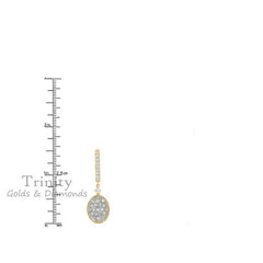 10kt gold Finish Diamond Earrings, Sterling Silver Moissanite Earrings, Dangle Drop Earrings,Screw Black Diamond Earrings, Mother's day Gift