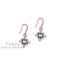 2.0CT Moissanite Dangle Earrings, Simple Dangle Earrings, Diamond Dangle Earring, Diamond Drop Earrings, Everyday Use Dangle Earrings, Gifts